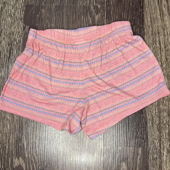 SO brand girls shorts size 7/8 pink and blue pastel colors - Picture 2 of 4